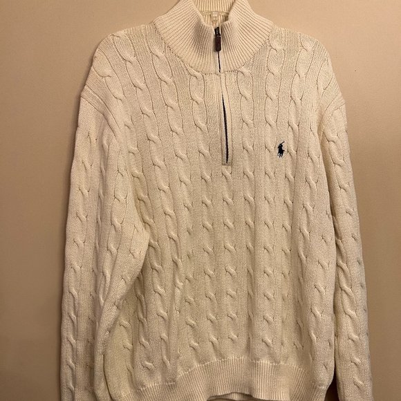 Polo by Ralph Lauren Men's collared long sleeve Cable Knit Sweater Size XXL - Picture 3 of 6